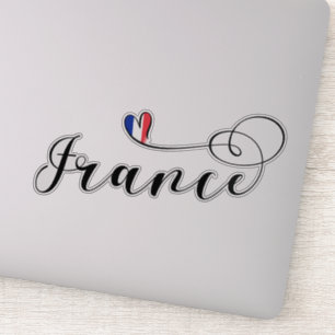 France, French Heart Flag