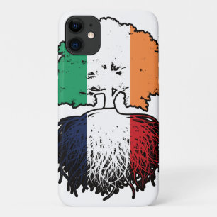 France French Irish Ireland Tree Roots Flag Case-Mate iPhone Case
