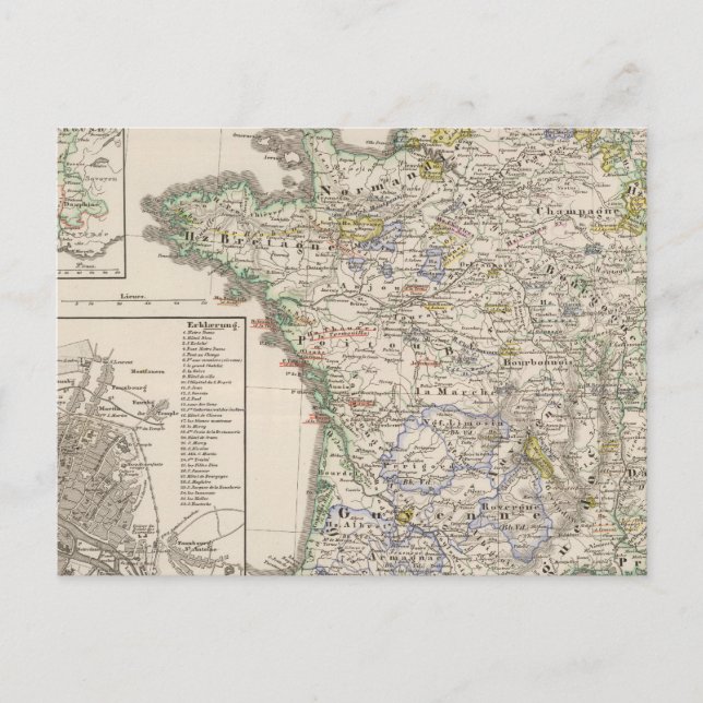 France from 1461 to 1610 postcard (Front)