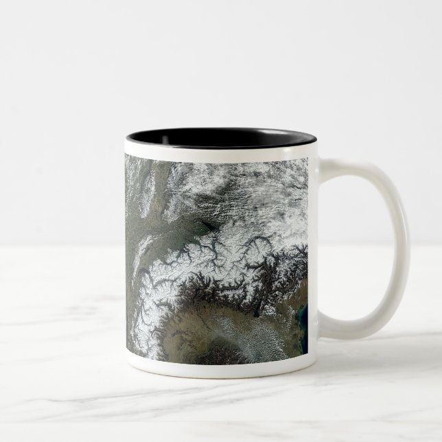 France from space Two-Tone coffee mug (Right)