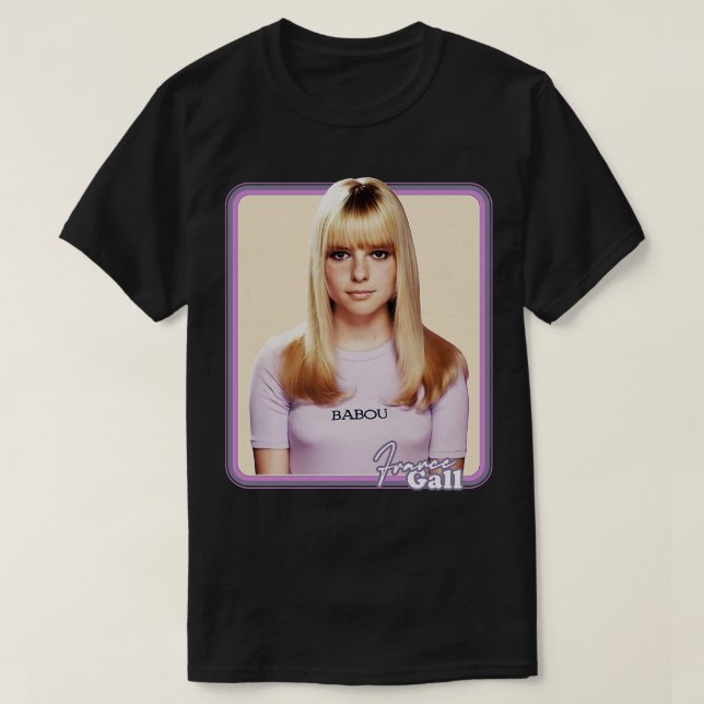 France Gall Retro Faded Style Fan Design T-Shirt (Design Front)