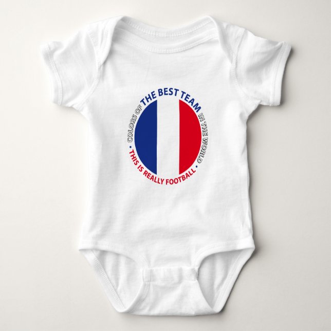 France Germany Art Shield Baby Bodysuit (Front)