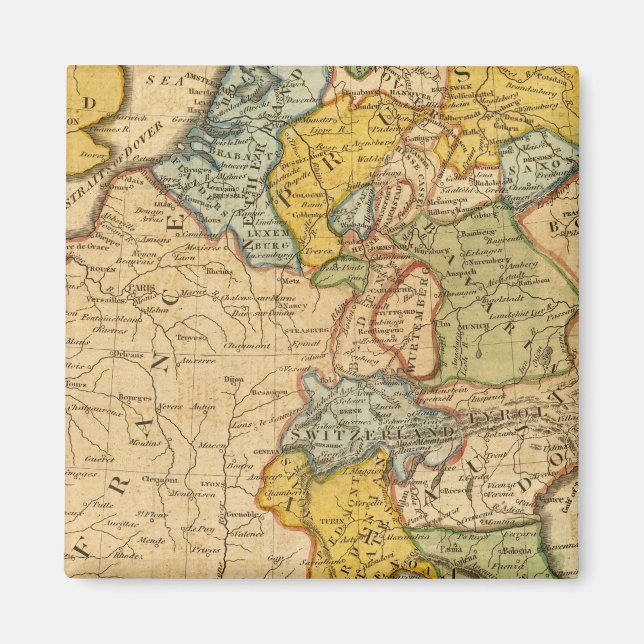 France, Germany, Netherlands, Switzerland Magnet (Front)