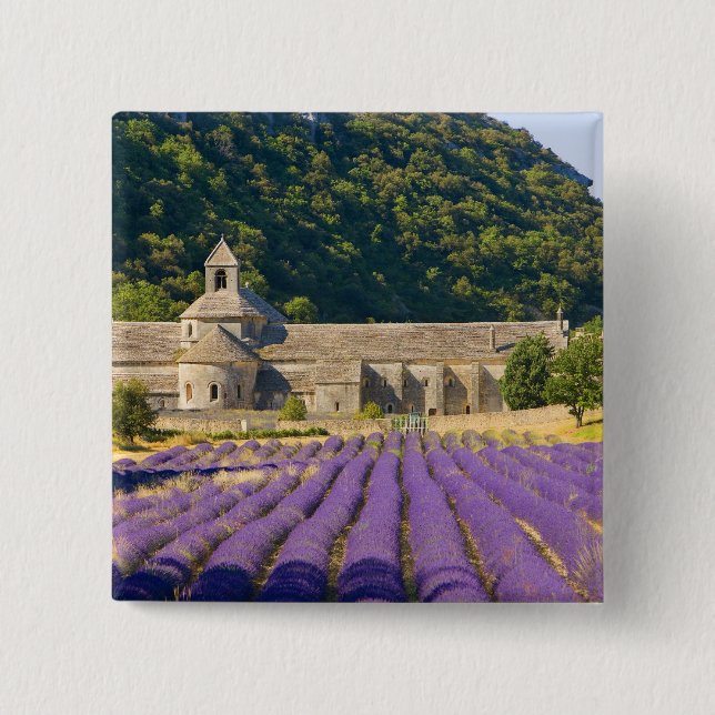 France, Gordes. Cistercian monastery of 15 Cm Square Badge (Front)