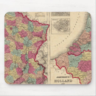 France Holland and Belgium Mouse Pad