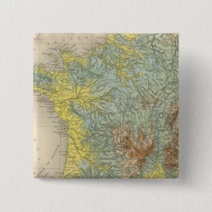 France hypsometric 15 cm square badge