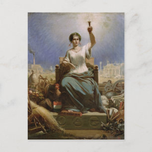 France Illuminating the World Postcard