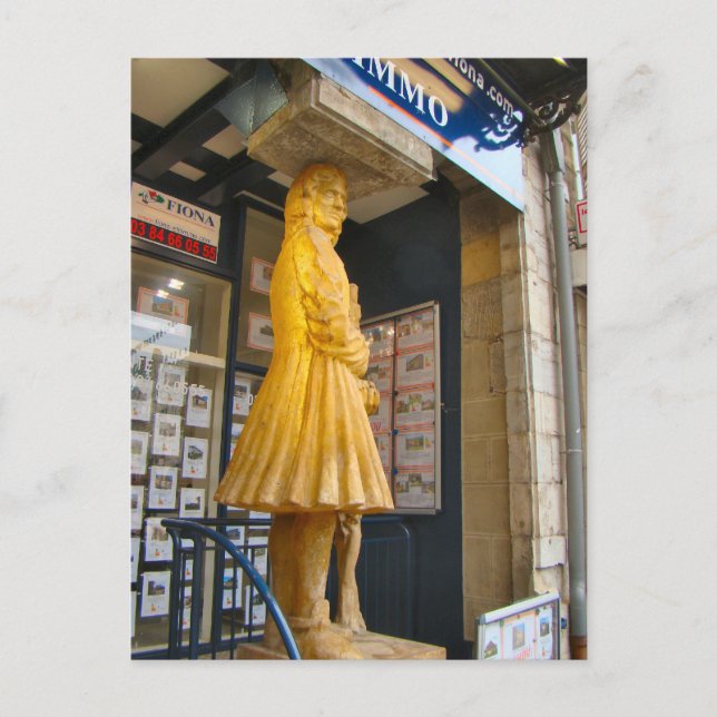 France, Jura, Arbois; Statue of a winemaker Postcard (Front)