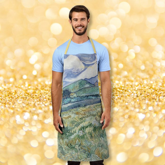 France Landscape Vincent Van Gogh Artist Painter Apron (France Landscape Vincent Van Gogh Artist Painter Apron)
