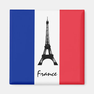 France Magnet, Eiffel Tower, Holiday, French Flag Magnet