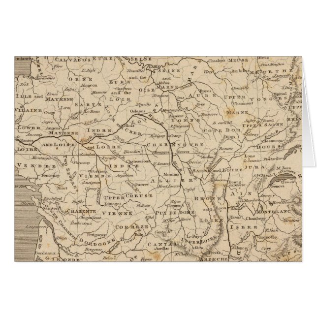 France Map by Arrowsmith (Front Horizontal)