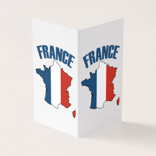 France Map - French Flag