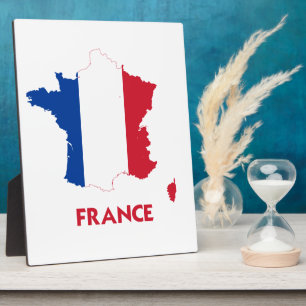 FRANCE MAP PLAQUE