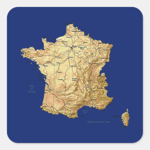 France Map Sticker