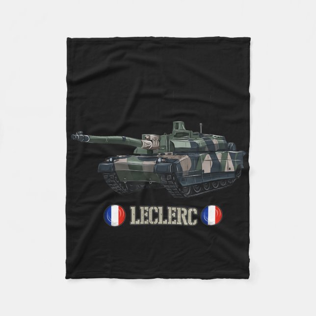 France Military Modern War Main Battle Tank Lecler Fleece Blanket (Front)