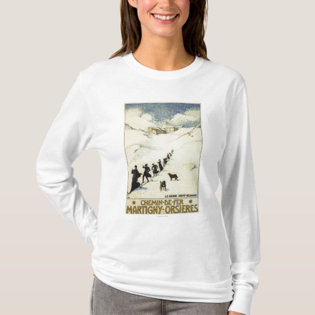 France - Monks Skiing T-Shirt (Front)