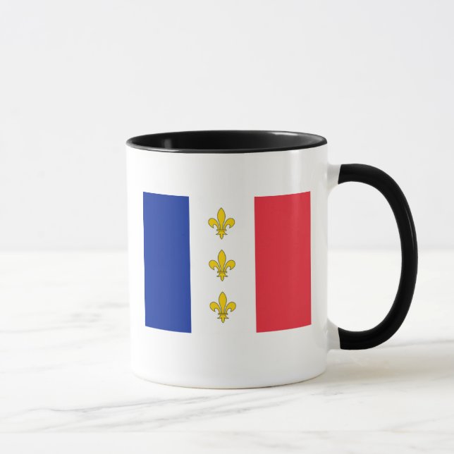 France Mug - Tricolour & Fleurs-de-Lys (Right)