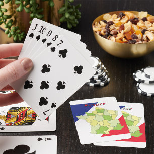 France National Colours And Map Playing Cards