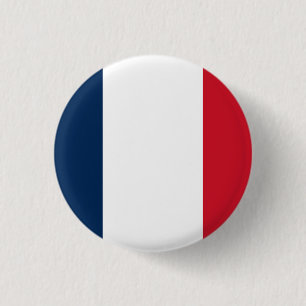France National Flag 3 Cm Round Badge