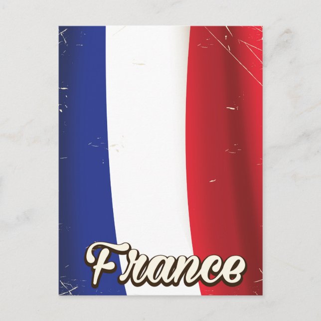 France National flag vacation poster Postcard (Front)