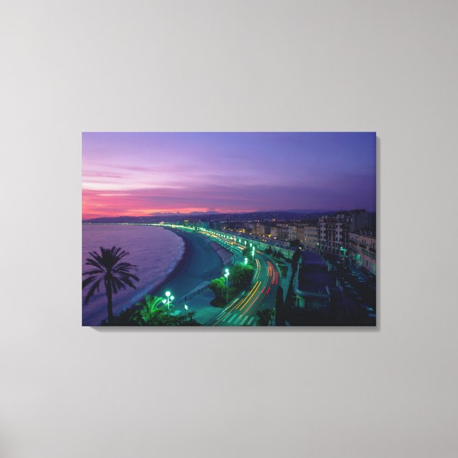 France, Nice. Canvas Print (Front)