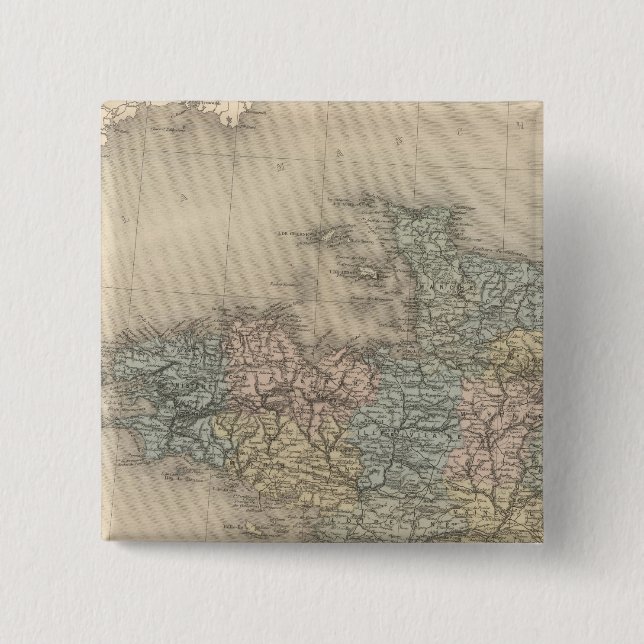 France NO 15 Cm Square Badge (Front)