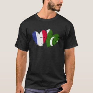 France Pakistan Heart Flags French Pakistani Cultu T-Shirt
