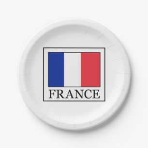 France Paper Plate