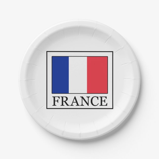 France Paper Plate (Front)