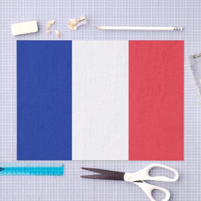France paper tissue, French Flag tissue paper (Craft)