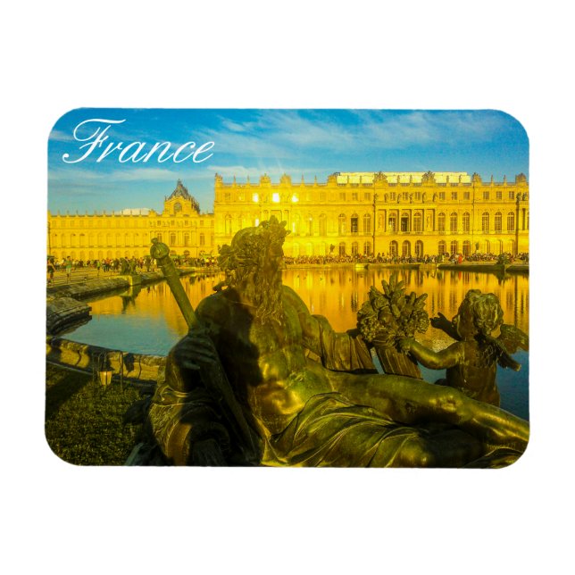 France Paris Architecture Sunset Versailles Magnet (Horizontal)