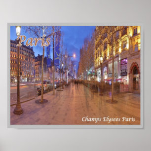 France - Paris - Champs Elysees - Poster