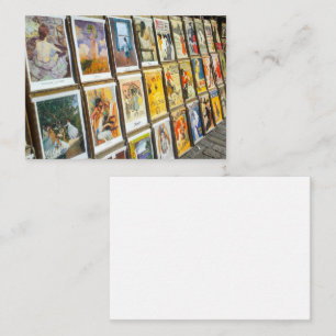 France Paris Cityscape Montmartre Area Art Enclosure Card