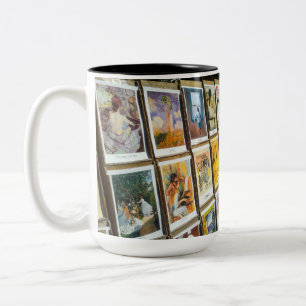 France Paris Cityscape Montmartre Area Art Sale Two-Tone Coffee Mug
