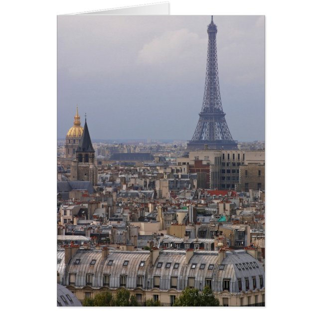 France, Paris, cityscape with Eiffel Tower (Front)