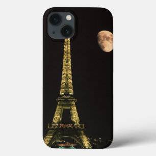 France, Paris. Eiffel Tower at night with iPhone 13 Case