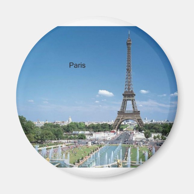 France Paris Eiffel Tower (by St.K) Magnet (Front)
