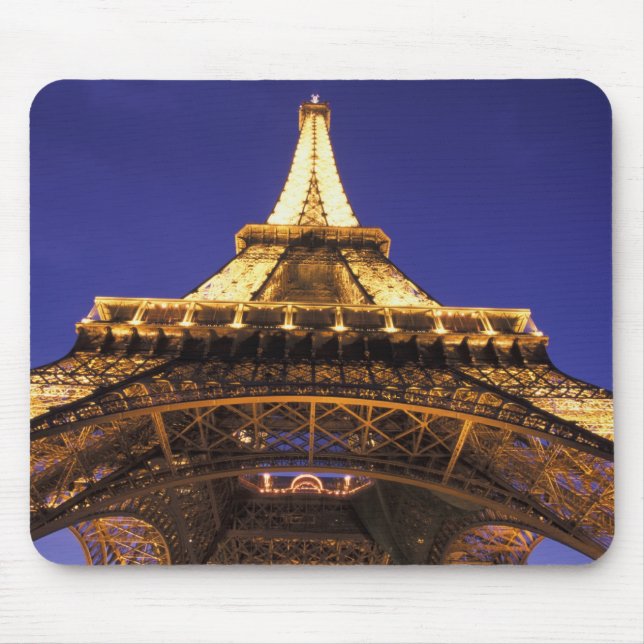 FRANCE, Paris Eiffel Tower, evening view Mouse Pad (Front)