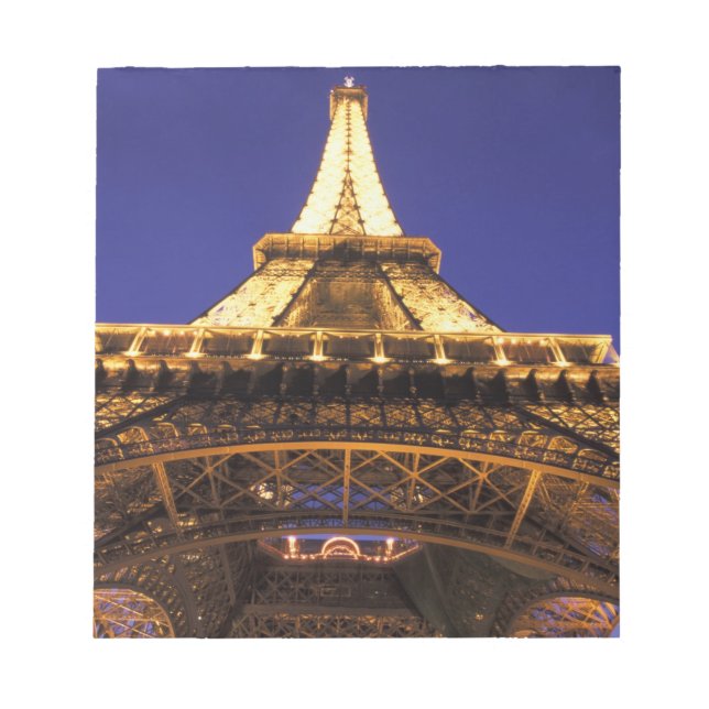 FRANCE, Paris Eiffel Tower, evening view Notepad (Front)