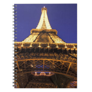 FRANCE, Paris Eiffel Tower, evening view Spiral Notebook
