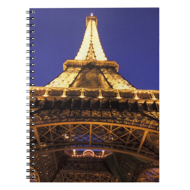FRANCE, Paris Eiffel Tower, evening view Spiral Notebook (Front)