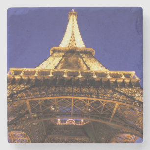 FRANCE, Paris Eiffel Tower, evening view Stone Coaster