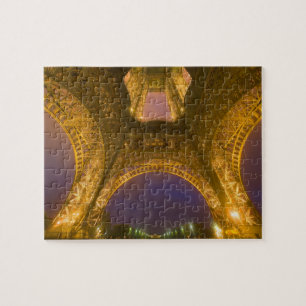 France, Paris. Eiffel Tower illuminated at 2 Jigsaw Puzzle