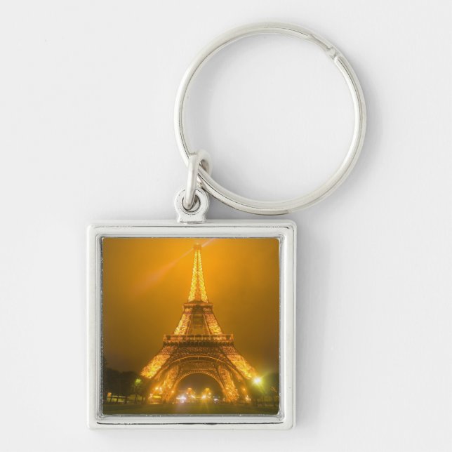 France, Paris. Eiffel Tower illuminated at 3 Key Ring (Front)