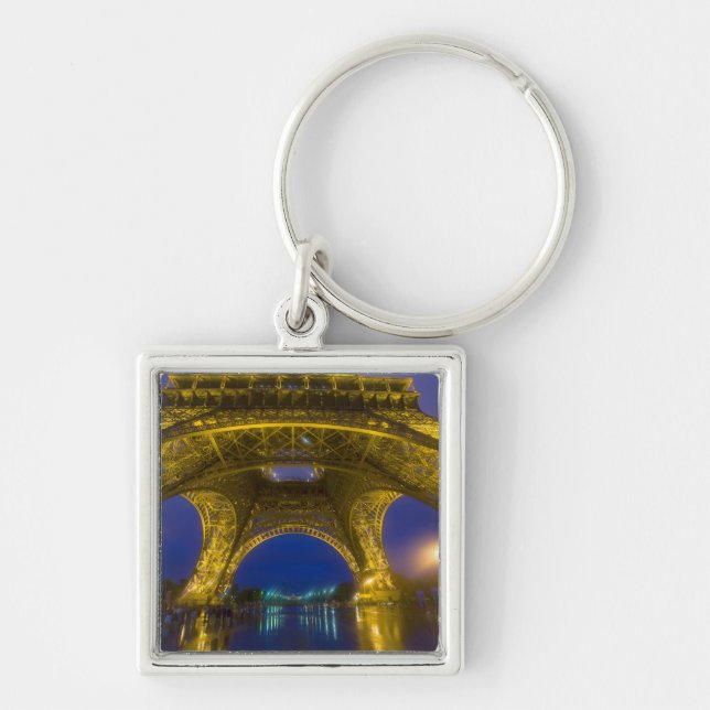 France, Paris. Eiffel Tower illuminated at Key Ring (Front)