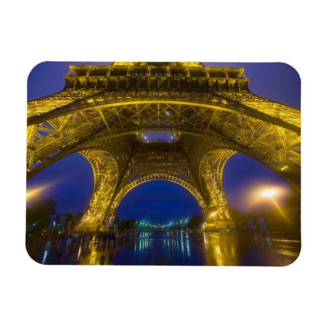 France, Paris. Eiffel Tower illuminated at Magnet (Horizontal)