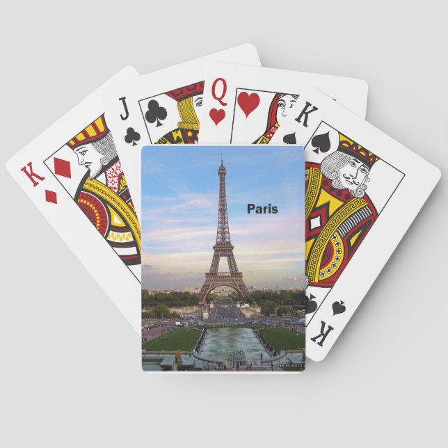 France Paris Eiffel  tower (new) (St.K) Playing Cards (Back)