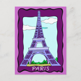 France Paris Eiffel Tower Postcard
