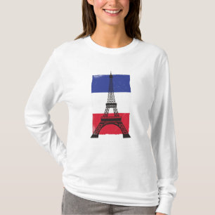 France Paris French Flag T-Shirt