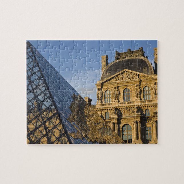 France, Paris, Louvre Museum and the Pyramid, Jigsaw Puzzle (Horizontal)